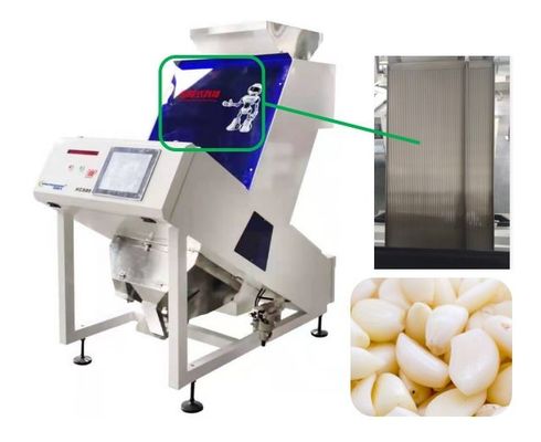 품질  Accurate Recognition Garlic Color Sorter 0.6-1.2 t/h High Speed Sorting Machine 공장