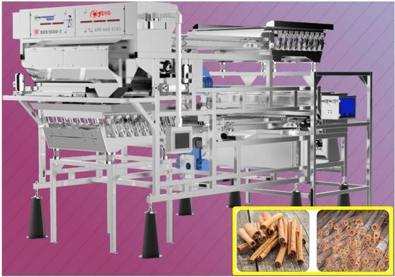 RGB Cinnamon Color Sorter Belt Type 400-600Kg/h with MeanWell Power Supply